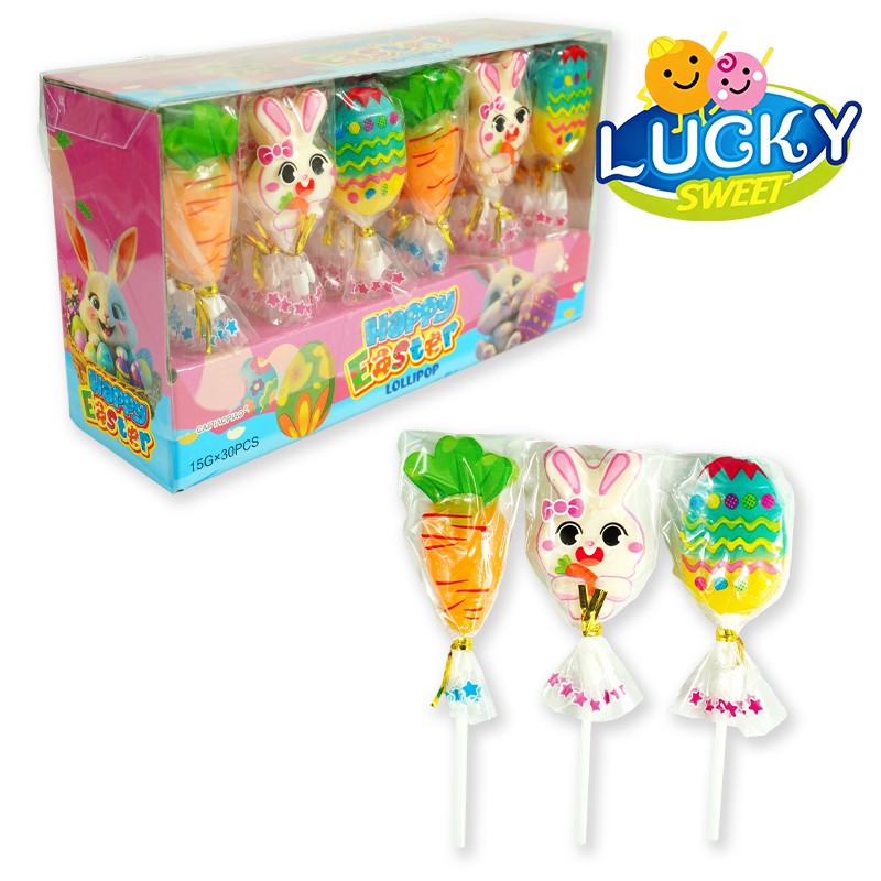 Easter Bunny carrot Easter eggs lollipop