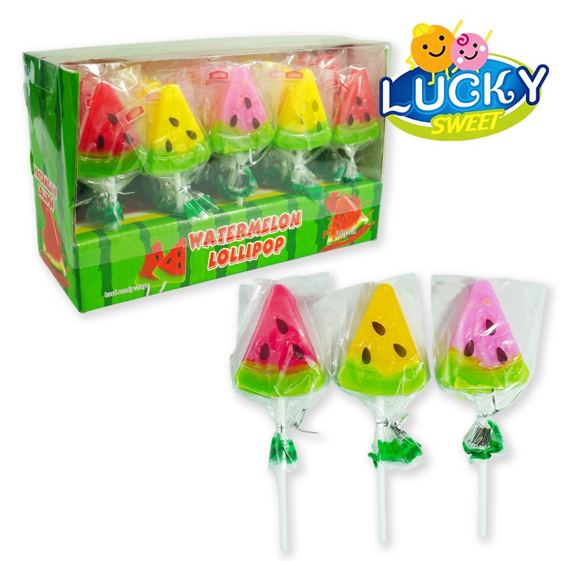 watermelon lollipop candy