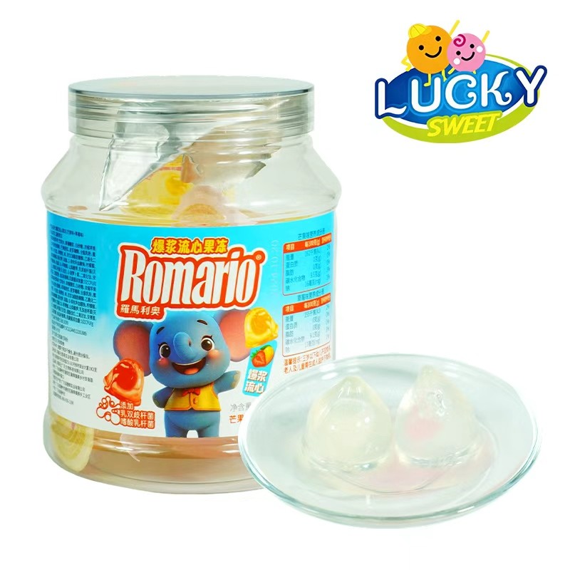 夹心流心果冻杯