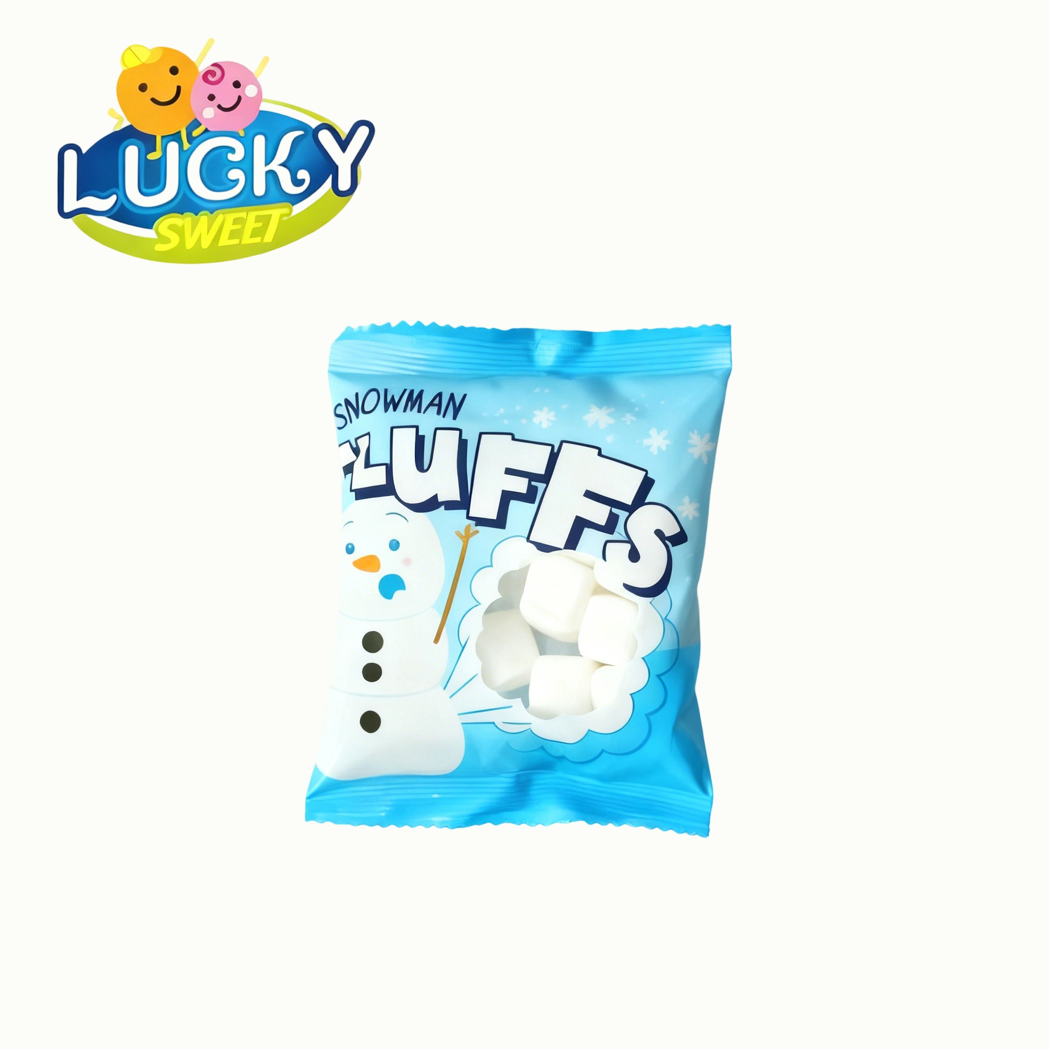 雪人卡通棉花糖袋装