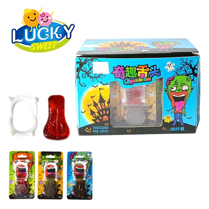 Tongue-shaped gummy candy