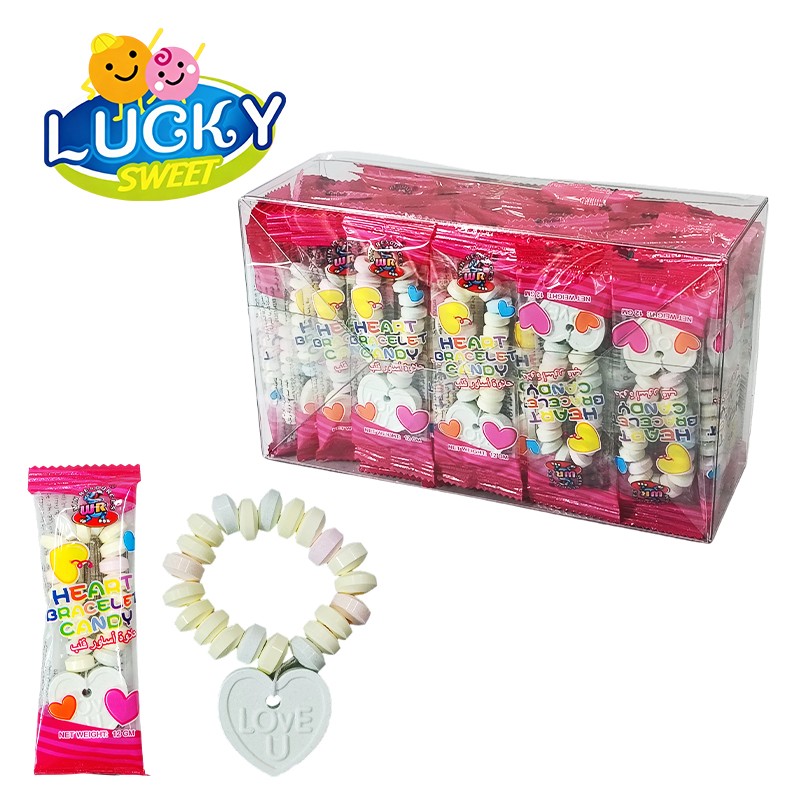 Heart-shaped necklace candy