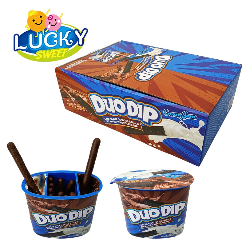 2 to 1Cream and chocolate jam biscuits chocolate cup