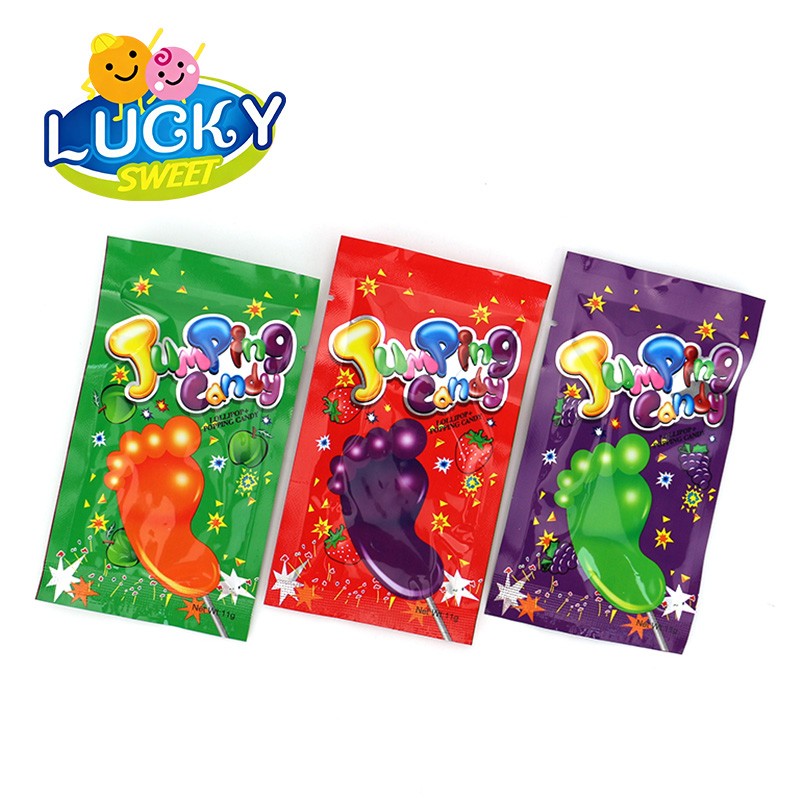 Foot-shaped lollipop