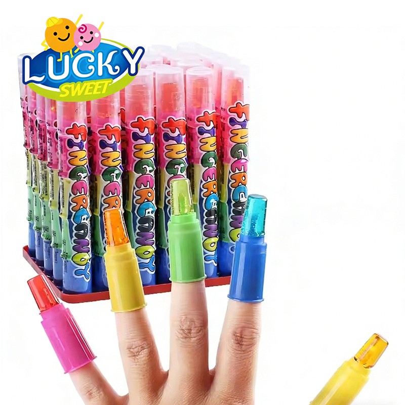 Finger-shaped lollipop