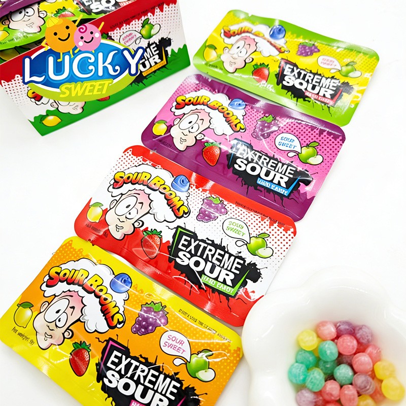 Fruity sour lollipop