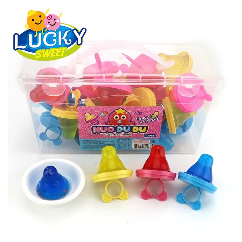 Pacifier-shaped jelly candy