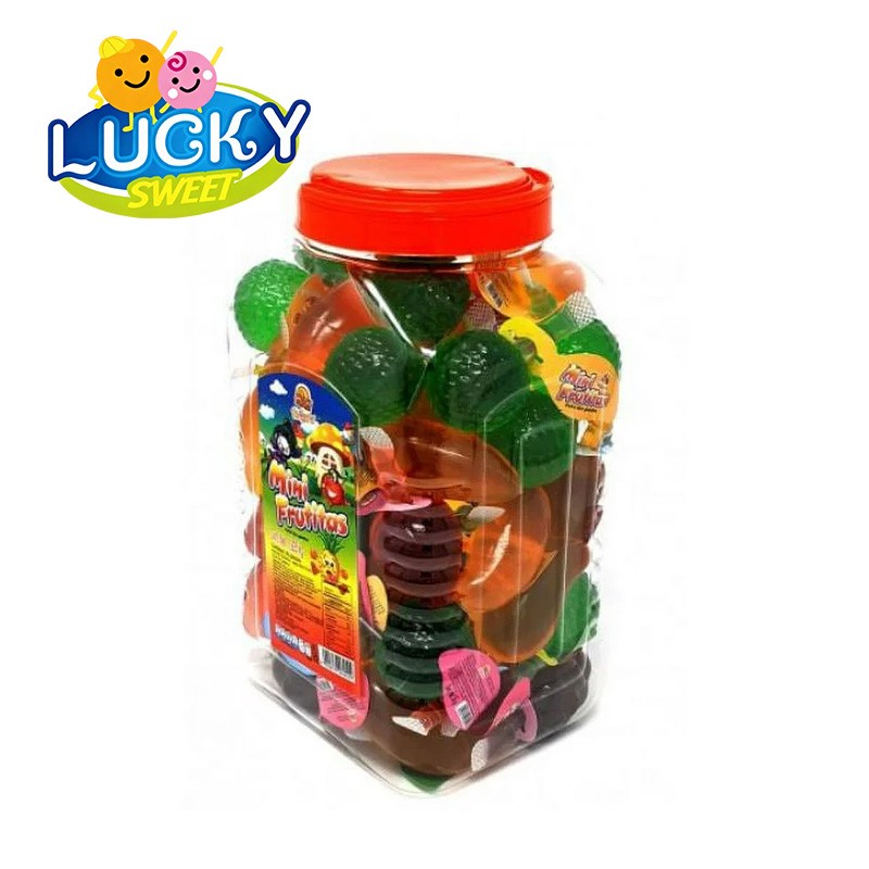 Mini fruit-shaped jelly candies