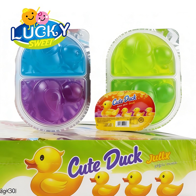 Cute duck-shaped jelly candy