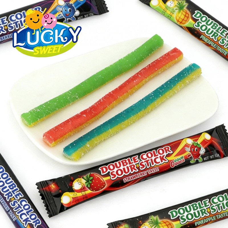 Fruit-flavored long gummies