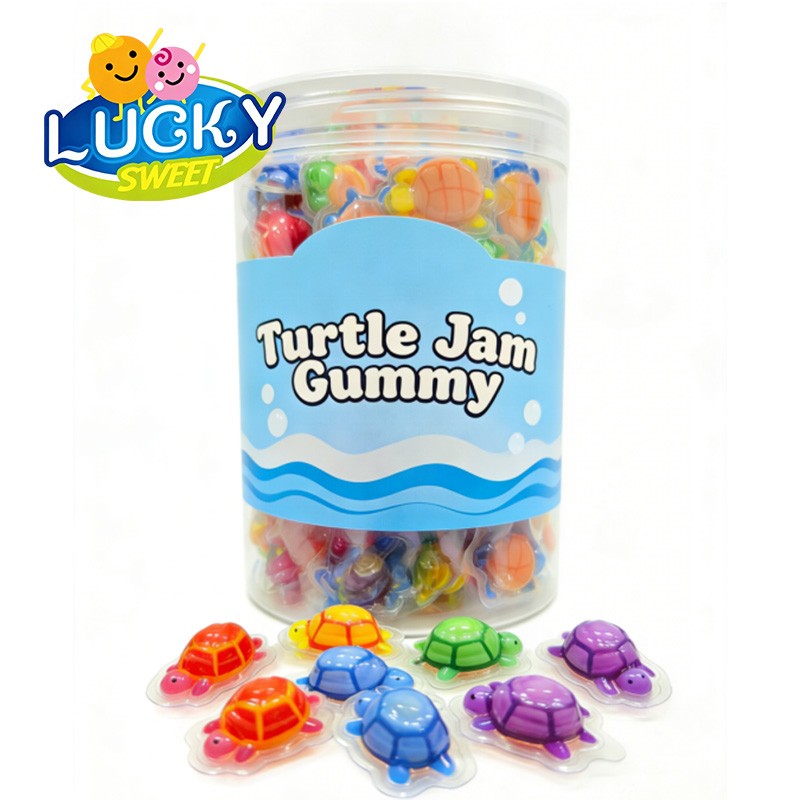Turtle-shaped gummies