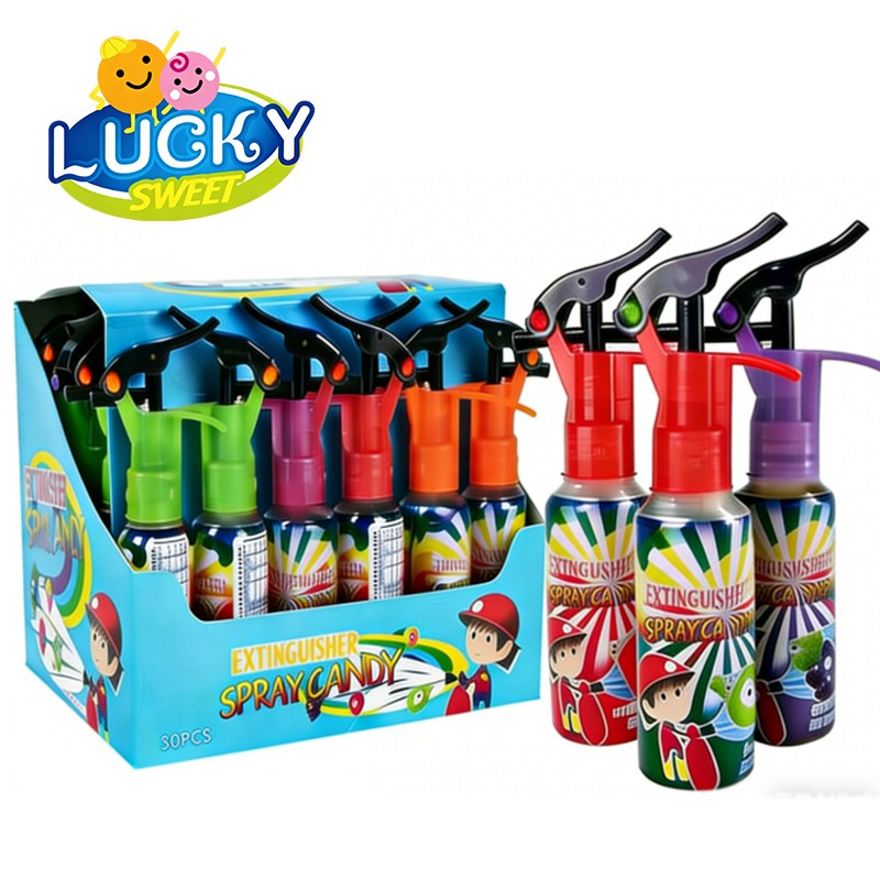 Fire extinguisher nozzle spray