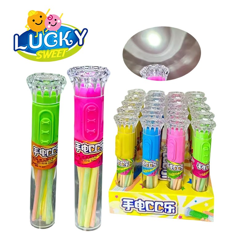 Flashlight toy candy