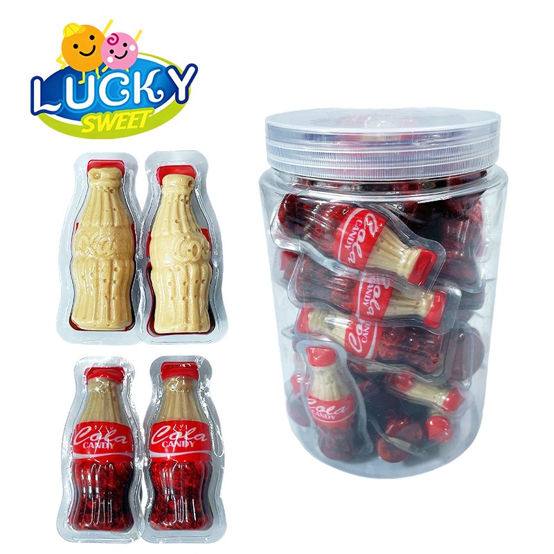 Cola-flavored gummy candy