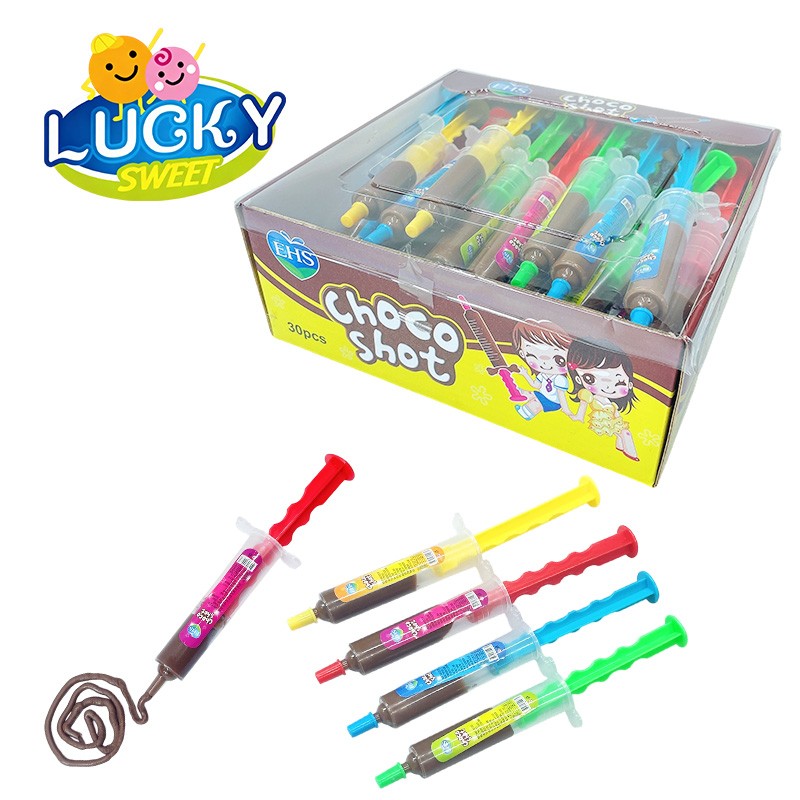 chocolate jam injection syringe toy