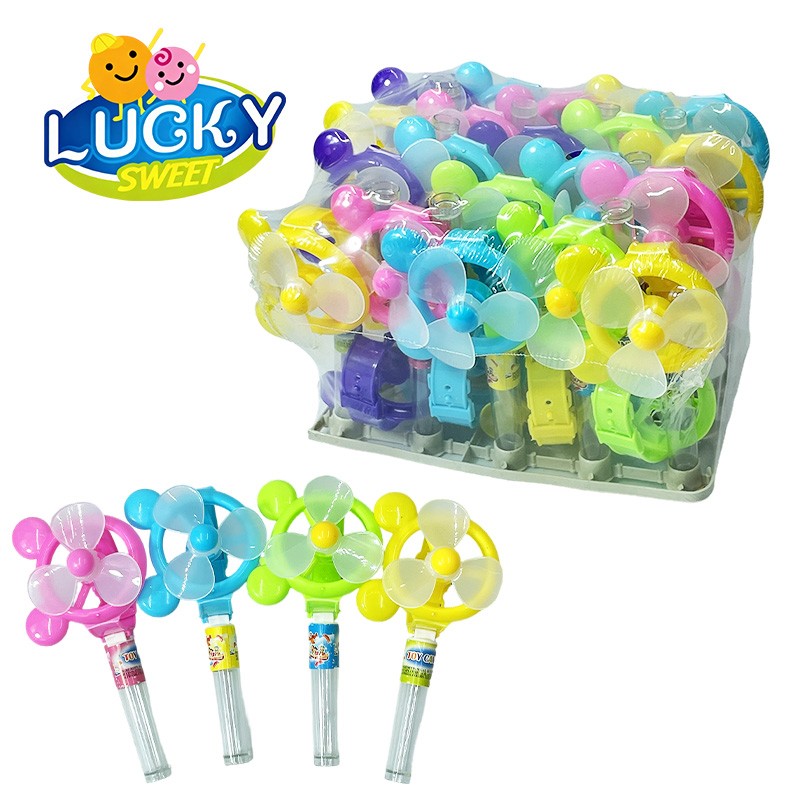 Fan toy candy press candy 