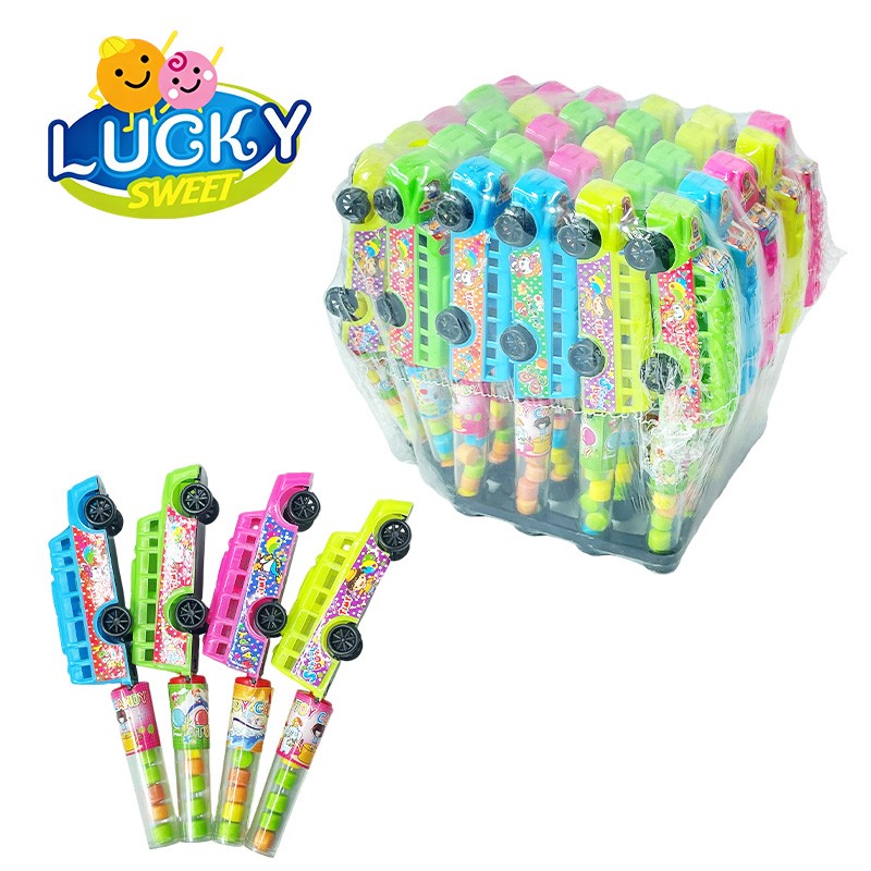 Bus toy candy press candy