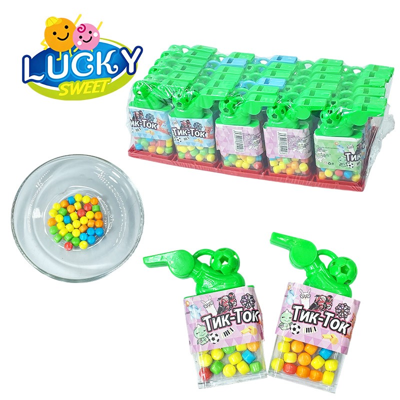 Football whistle candy toy candy