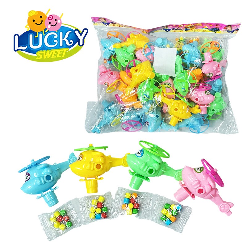 Helicopter toy candy press candy