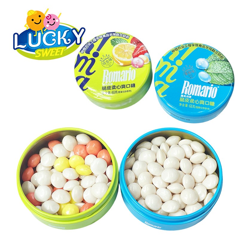 Mint gummy candy Crispy Gummy Candy fruit candy