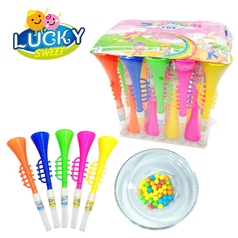 Horn-shaped toy candy