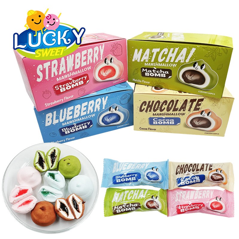 Four-color sandwich marshmallows