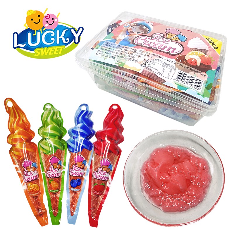 Ice cream fruit jelly liquid jelly