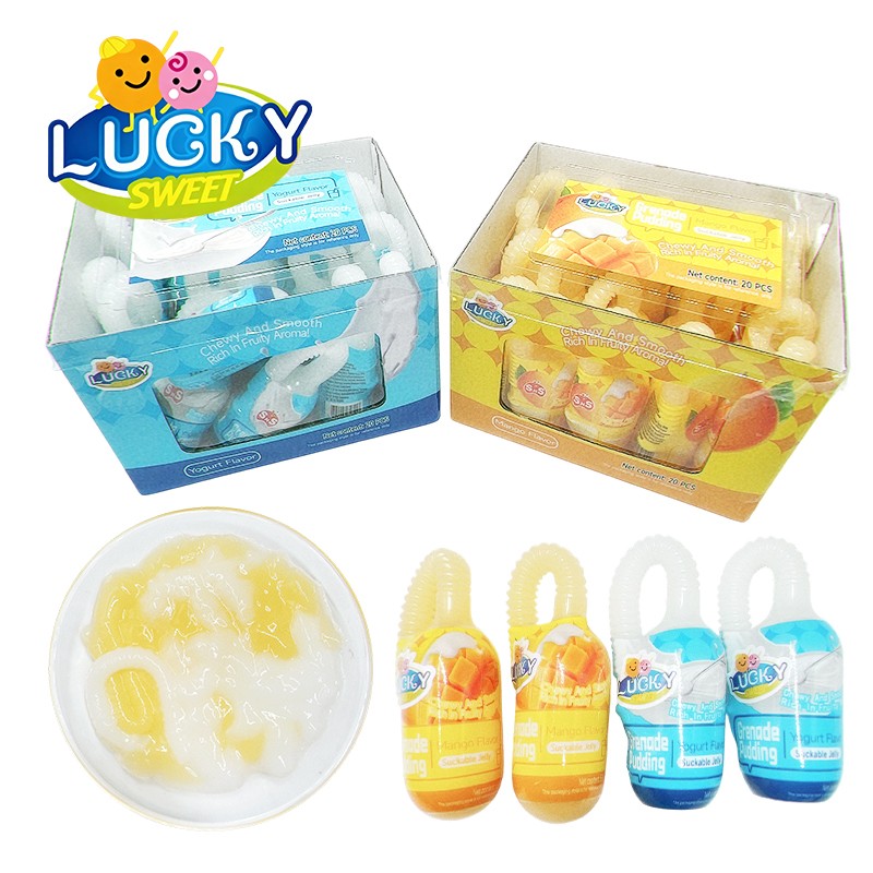 Mango jelly and yogurt jelly candy fruit jelly