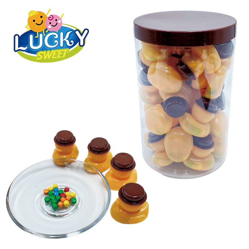 Duck-shaped pressed candy toys
