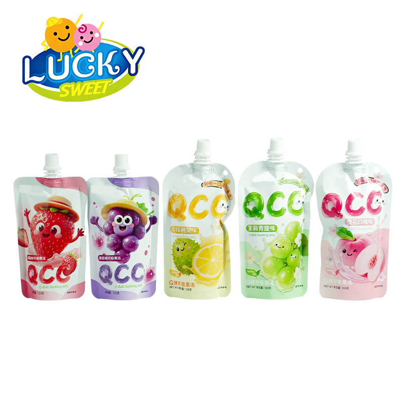 多种水果口味果冻吸