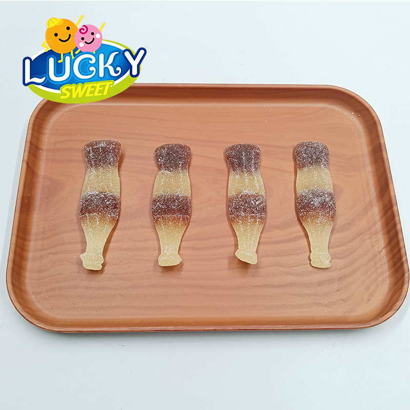 Cola-shaped sugar-dusted gummies(图1)
